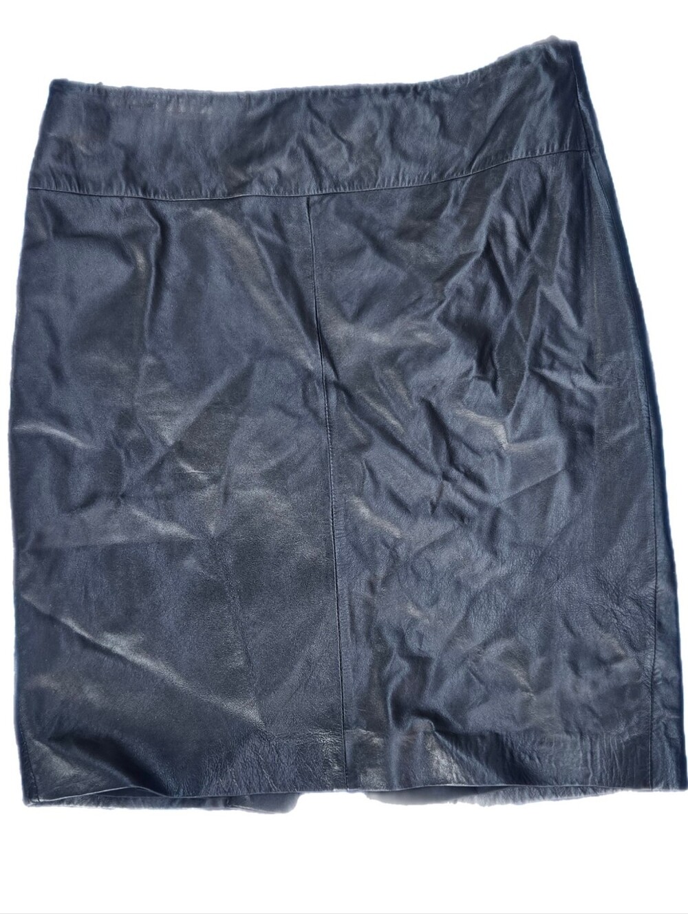 Vintage Cache Lamb Leather Pencil Skirt